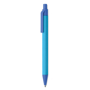 Push Ball Pen with Paper Barrel in blue