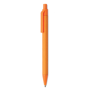 Push Ball Pen with Paper Barrel in orange
