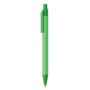 Push Ball Pen with Paper Barrel in green