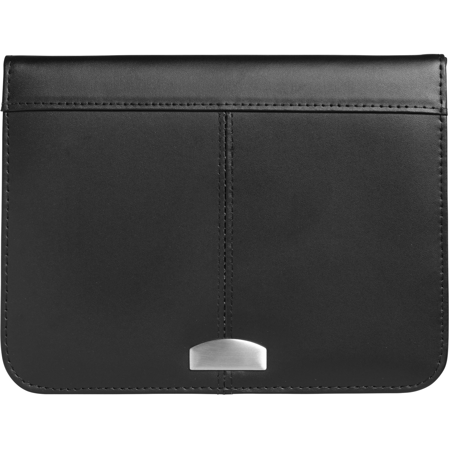 Leather Zipped A5 Conference in black