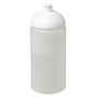 transparent sports bottle with a white sip lid