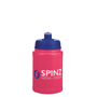 pink small sports bottle with full colour wrap print