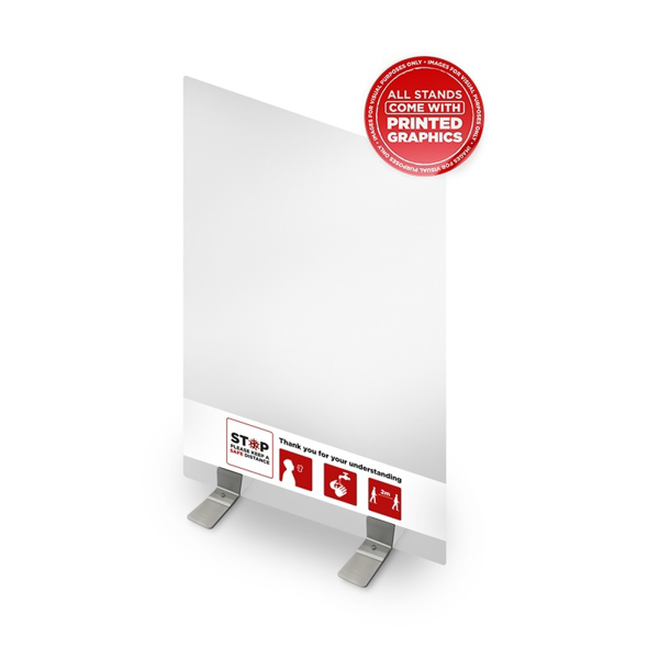 acrylic freestanding shield