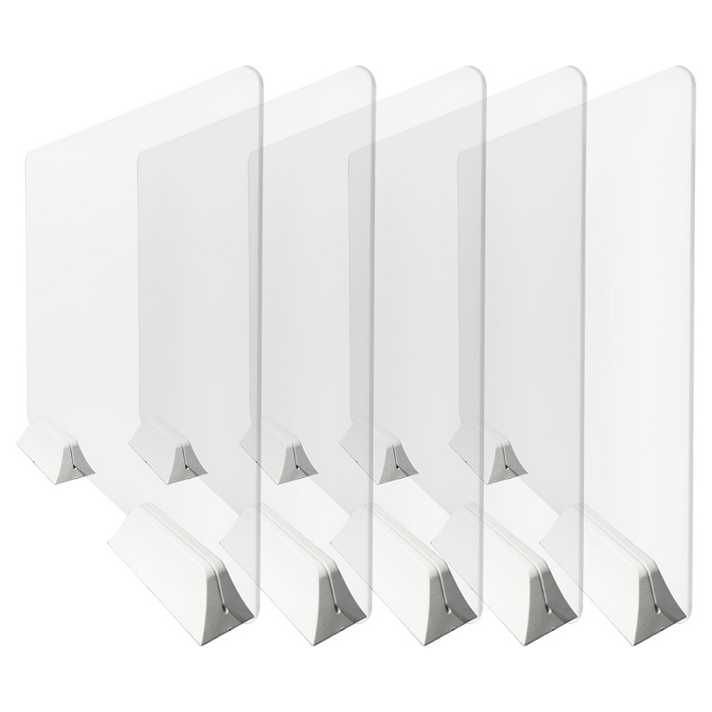 a selection of clear acrylic screens