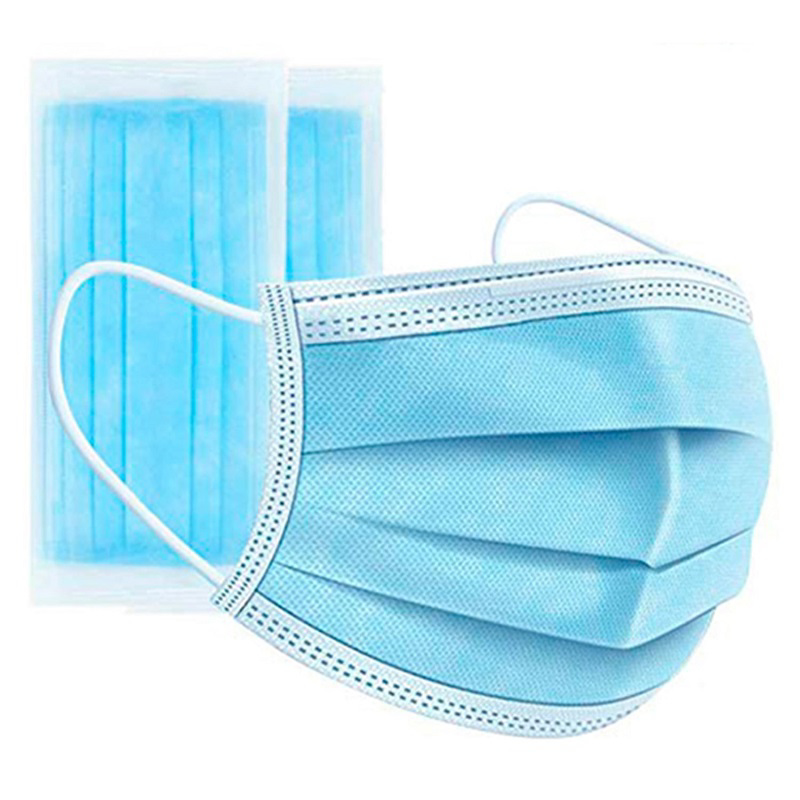 blue disposable face masks