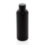 black metal bottle