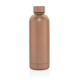 copper metal bottle standing