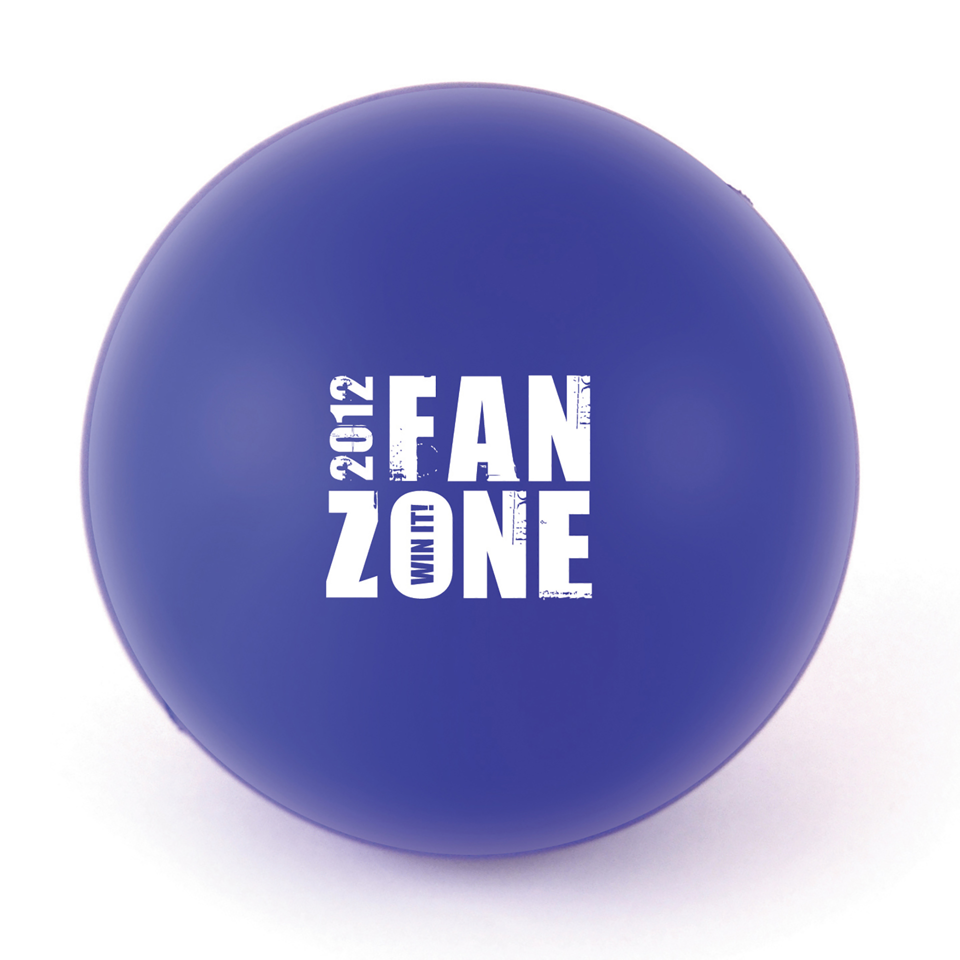 Stress Ball in blue with 1 colour print