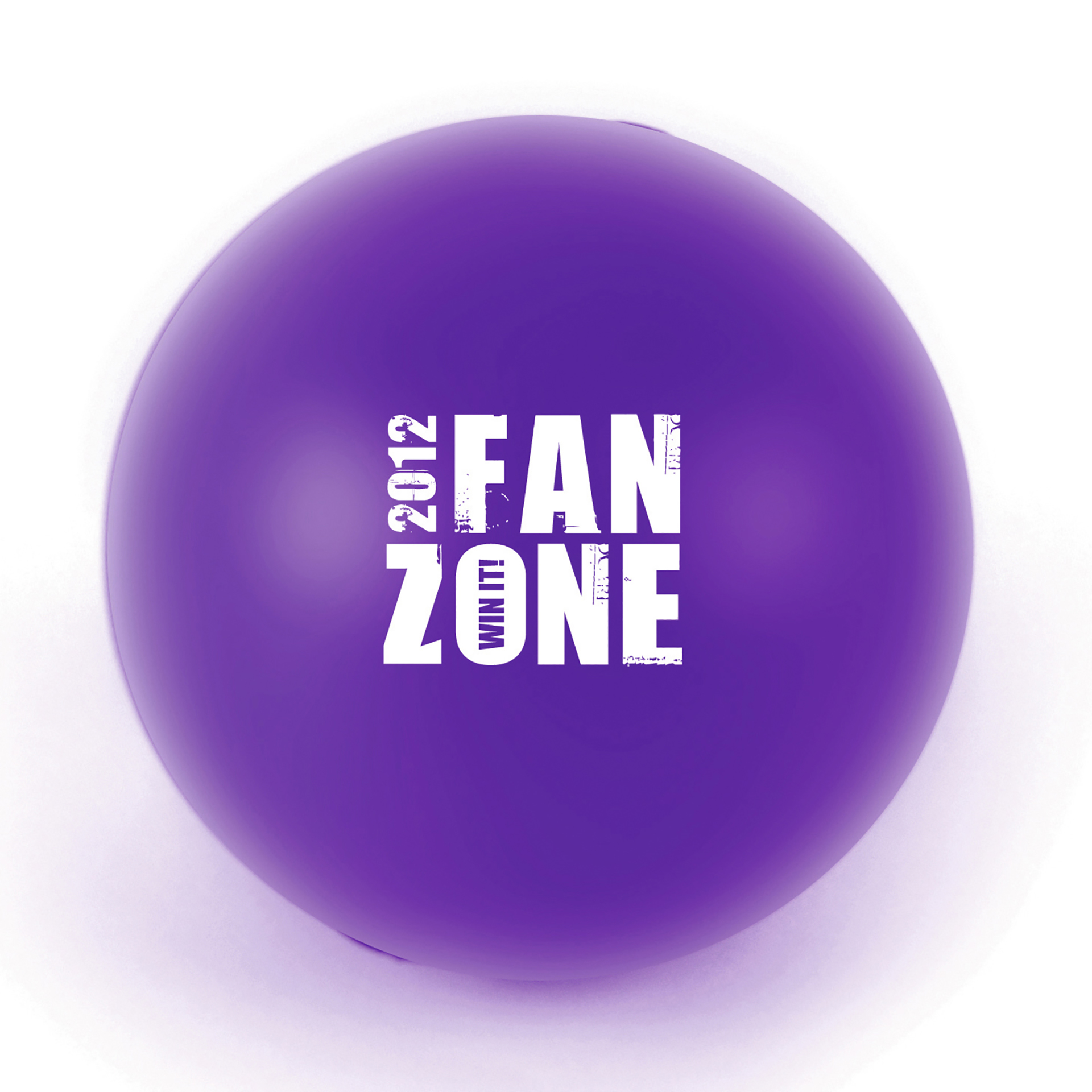 Stress Ball in purple with 1 colour print