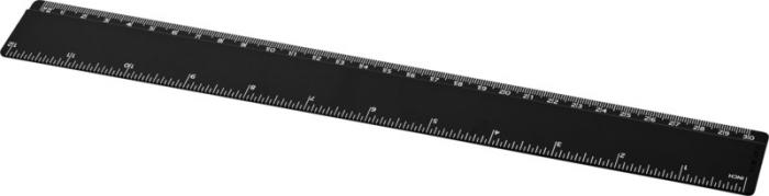 Renzo 12 Inch 30cm Ruler in black
