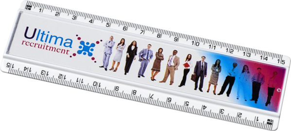 Ellison 6 Inch 15cm Insert Ruler in white with full colour print