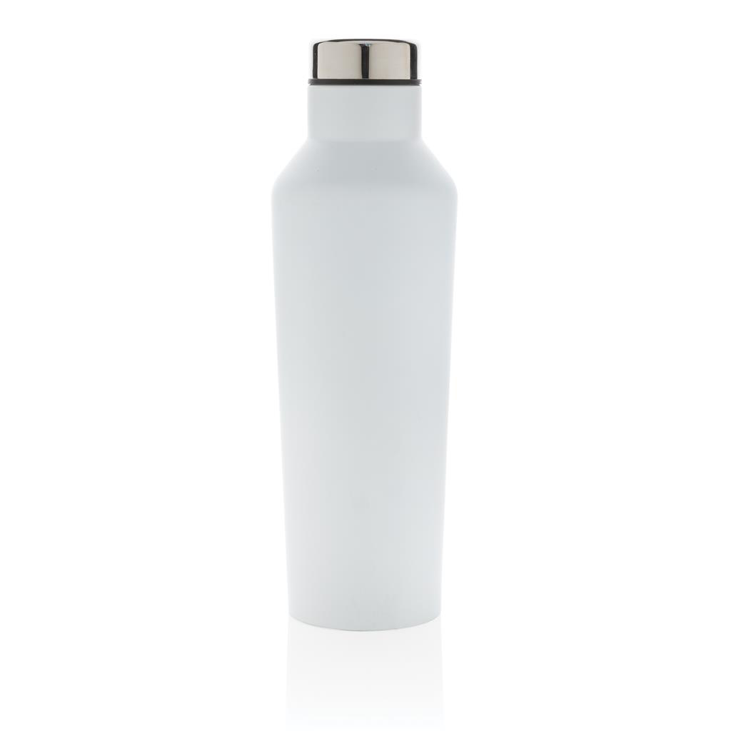 modern vacuum water bottle unbranded in white