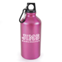 Pollock Aluminium Water Bottle in pink with 1 colour print