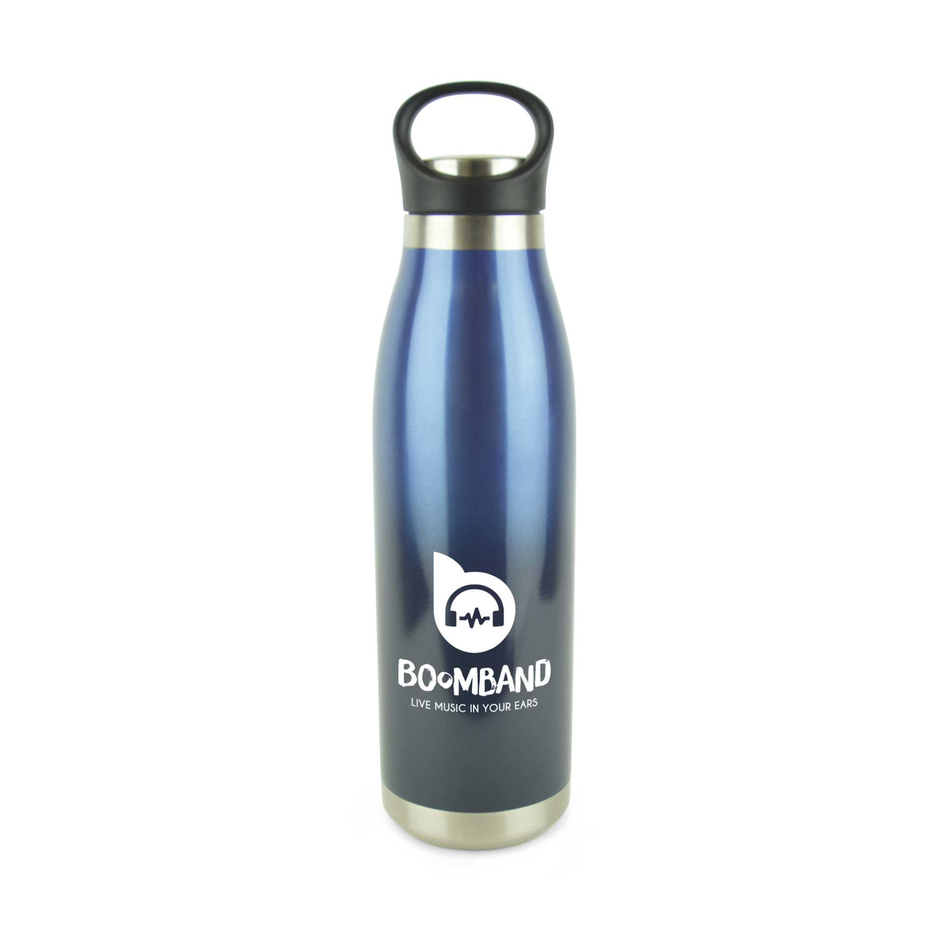 Potter – double walled stainless steel bottle in blue with 1 colour print