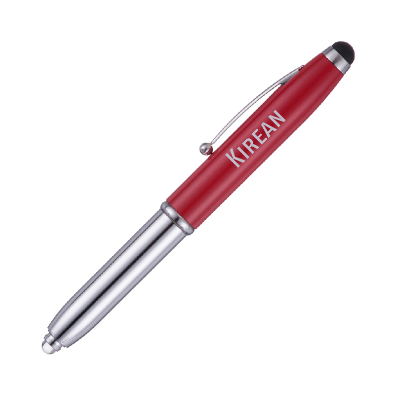 red lowton multifunction pen with 1 colour print