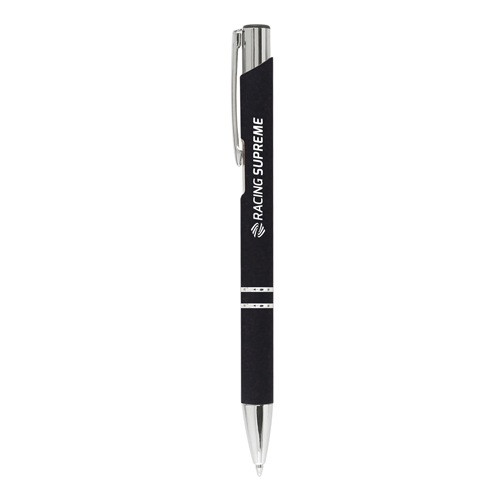 Crosby Softy Pen in black with engraved logo