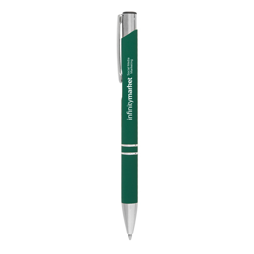 Crosby Softy Pen in green with engraved logo