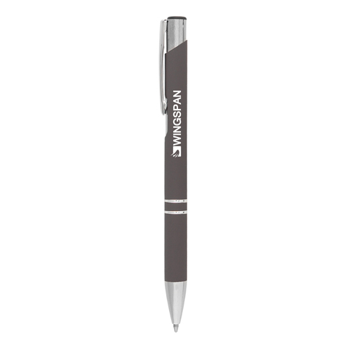 Crosby Softy Pen in grey with engraved logo