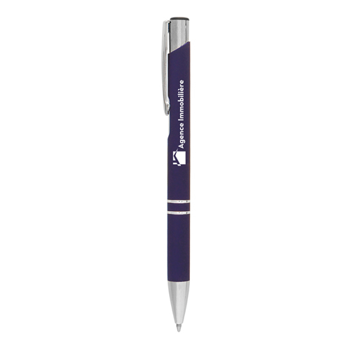 Crosby Softy Pen in purple with engraved logo