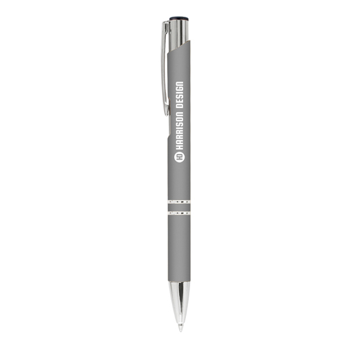 Crosby Softy Pen in silver with engraved logo