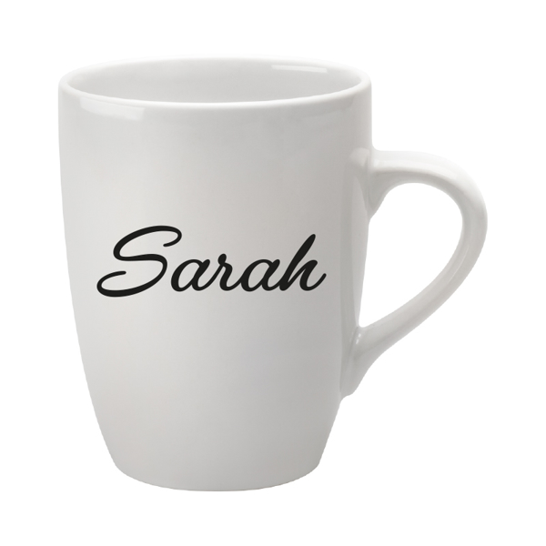 Marrow Mug in white with printed name