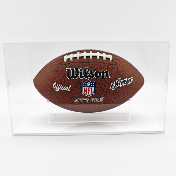 Picture of ACRYLIC DISPLAY CASE WITH FULL SIZE AMERICAN FOOTBALL