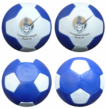 26 panels football size 5 blue and white