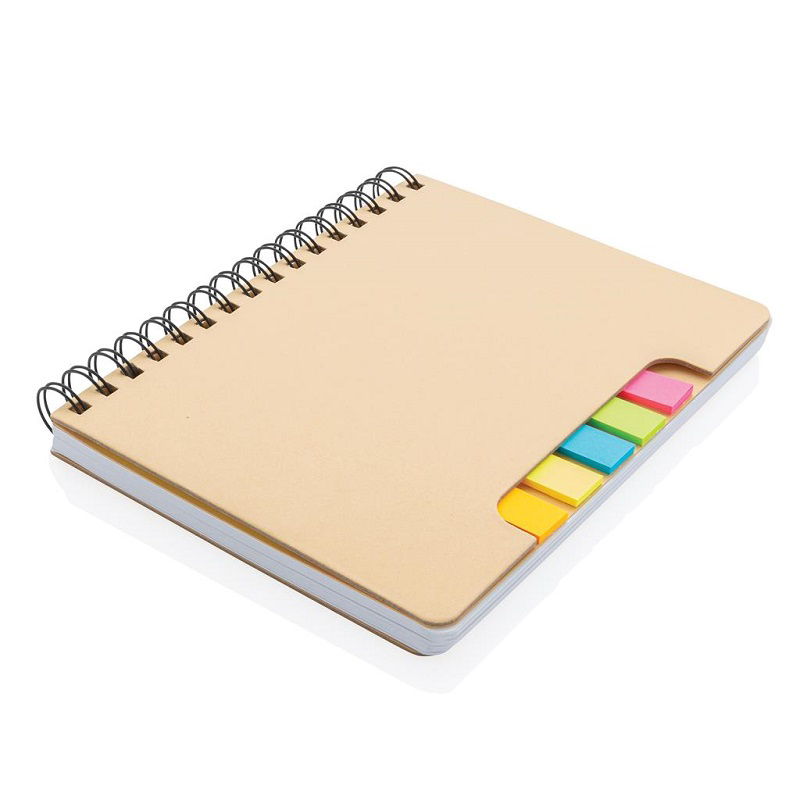 a5 kraft notebook closed and angled