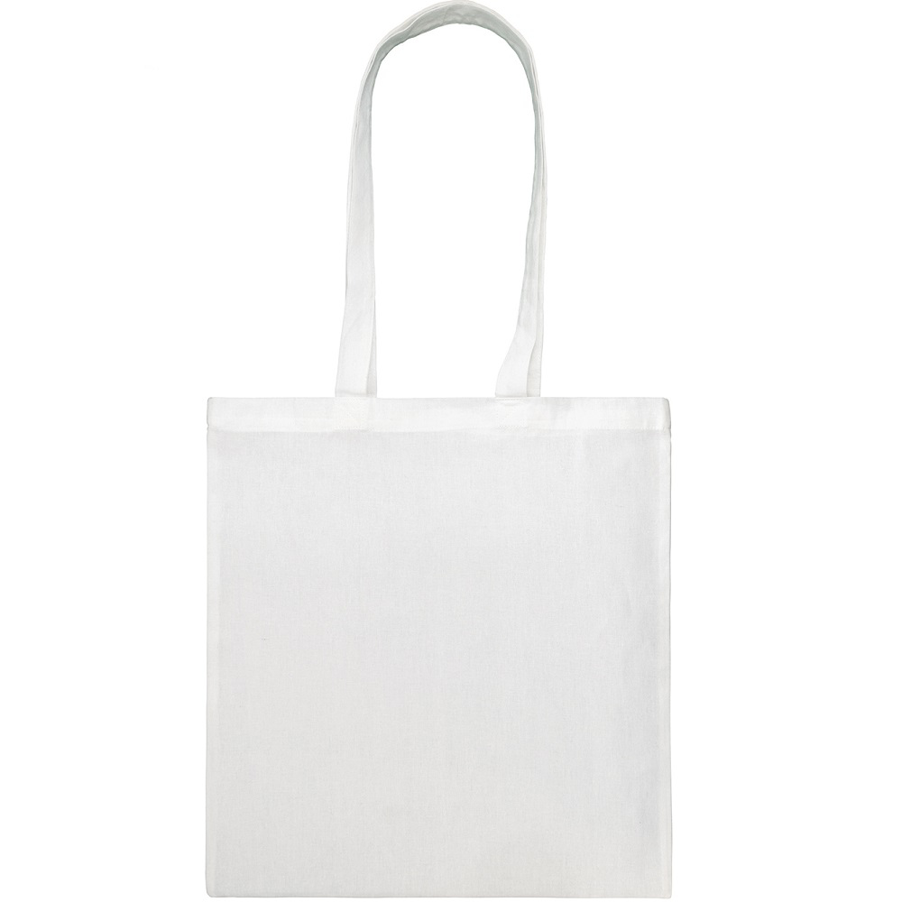 white shopper bag made from recycled materials