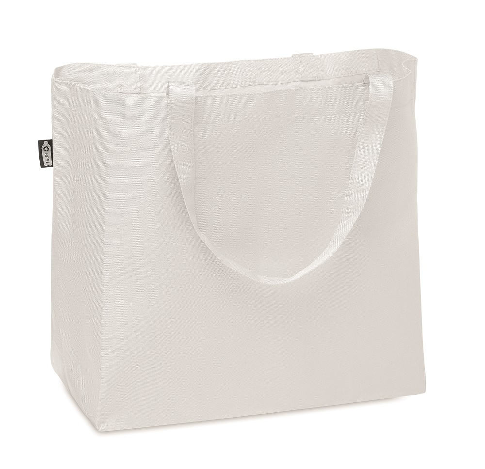 large white shopping bag made from rPET