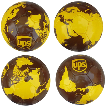 Size 5 world football UPS branding