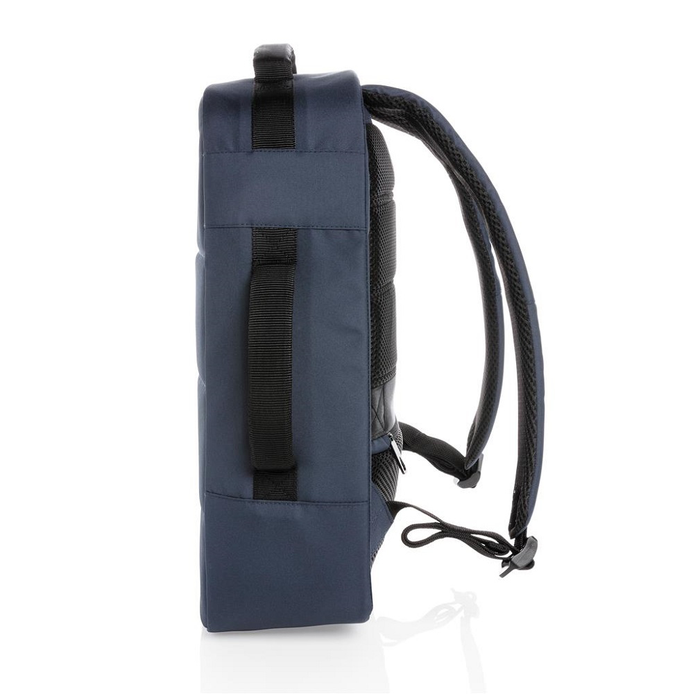 navy backpack side panel