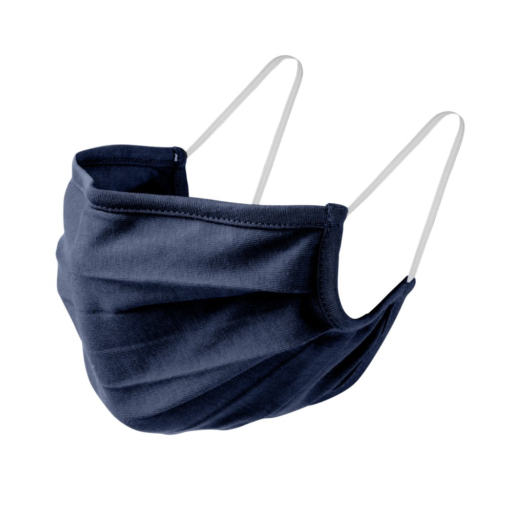 organic cotton face mask in navy