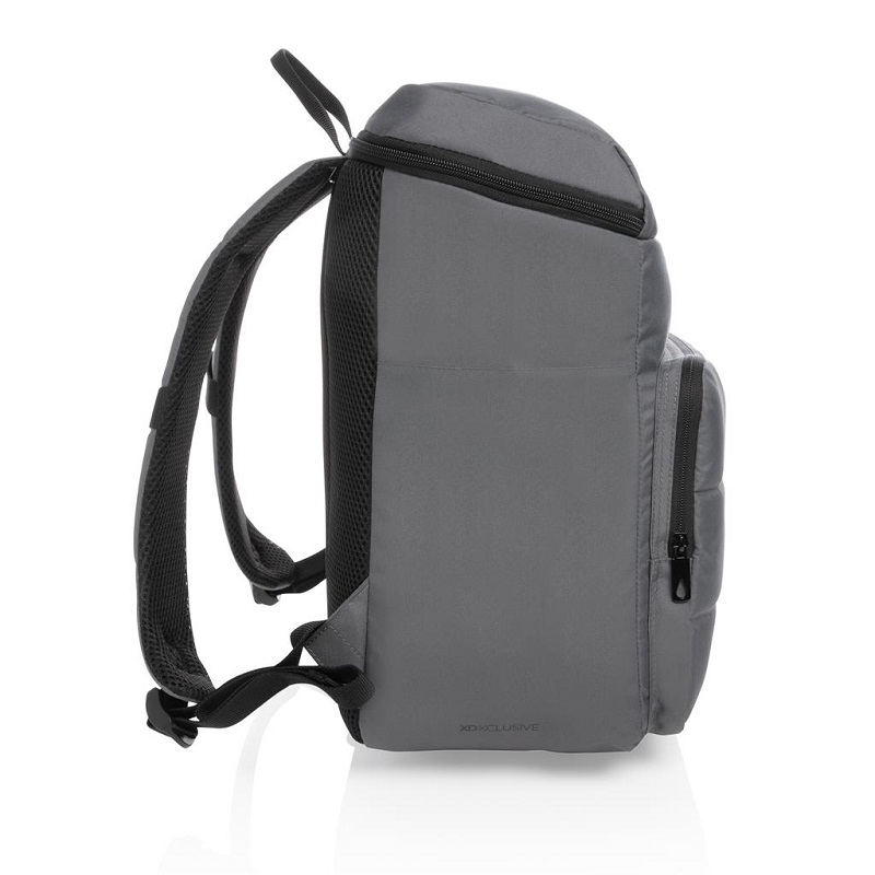 grey cooler bag that can be worn as a backpack