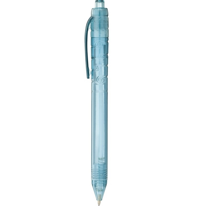light blue plastic pen