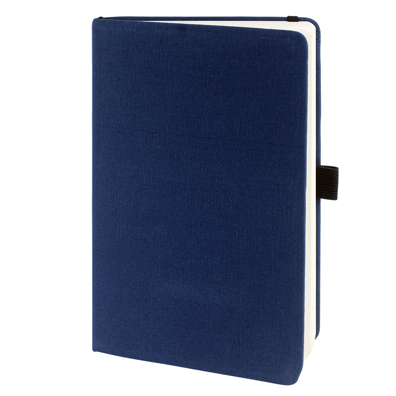 a5 navy notebook with cotton cover