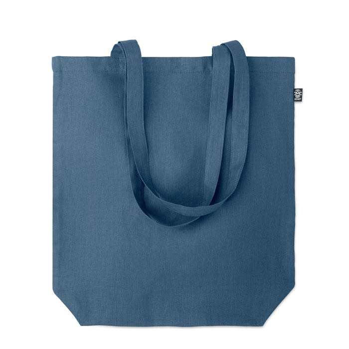 shopping bag made from hemp in navy