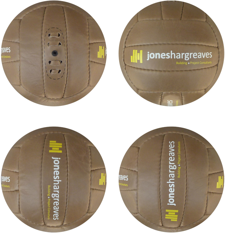 Vintage Mini Football - size 0 - 18 panels light leather