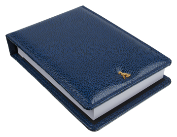 Scott Desk Jotter in royal blue with gold charm