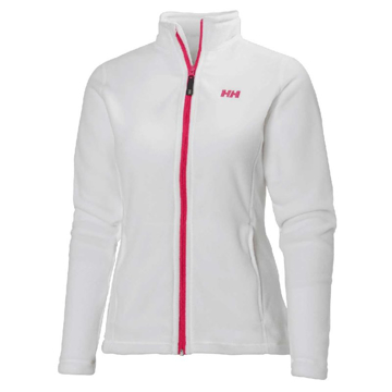Helly Hansen Women's Daybreaker Fleece Jacket in white with pink detail