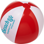 Bora solid beach balls in red and white with 1 colour print