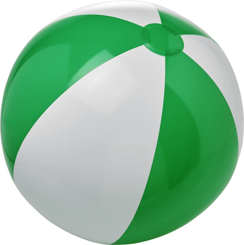 Bora solid beach balls in green and white