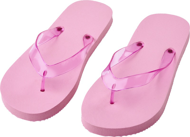 pink large summer flip flop