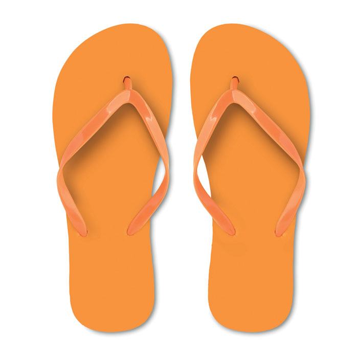 orange eva flip flops