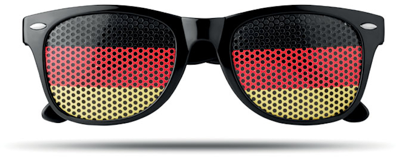 Sunglasses with German flag