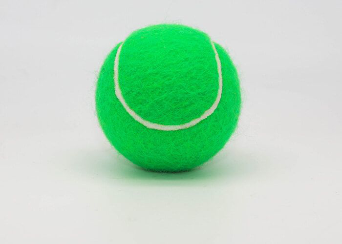 green tennis ball