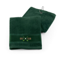 Golf Towel in green branded