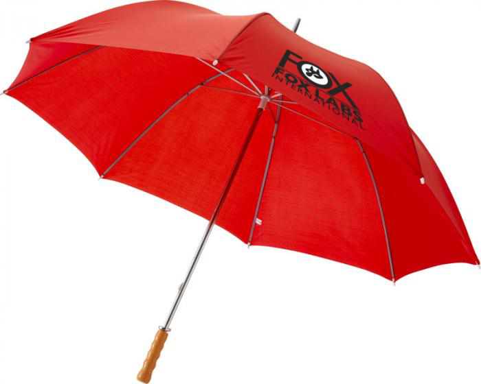 Karl 30" Golf Umbrella in red with 2 colour print