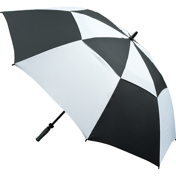 Golf Umbrella Vented in black and white