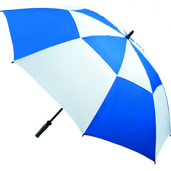 Golf Umbrella Vented in blue  and white